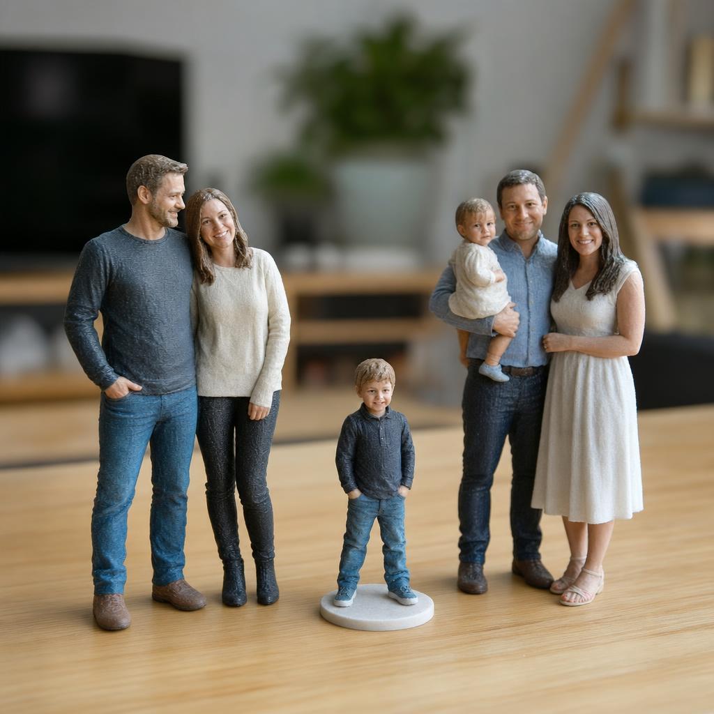 Пълноцветни 3D отпечатани персонализирани фигурки на хора