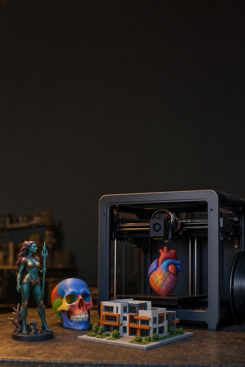 Пълноцветен 3D принтер и цветни отпечатани модели
